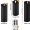 Flickering Flameless Pillar Candles