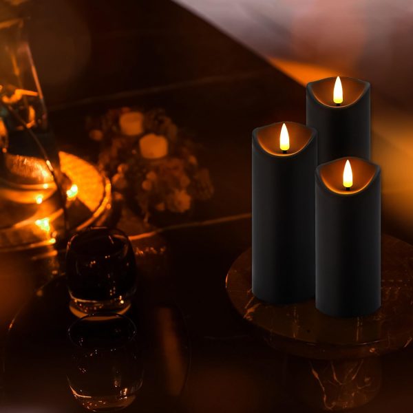 Flickering Flameless Pillar Candles