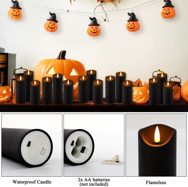 Flickering Flameless Pillar Candles