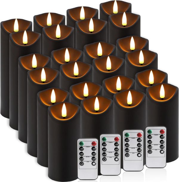 Flickering Flameless Pillar Candles