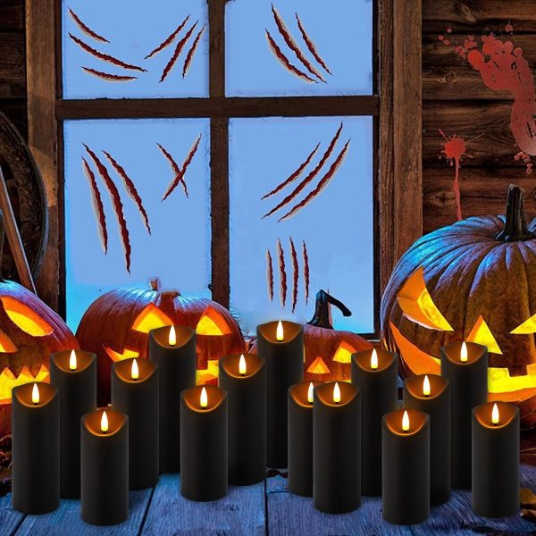Flickering Flameless Pillar Candles