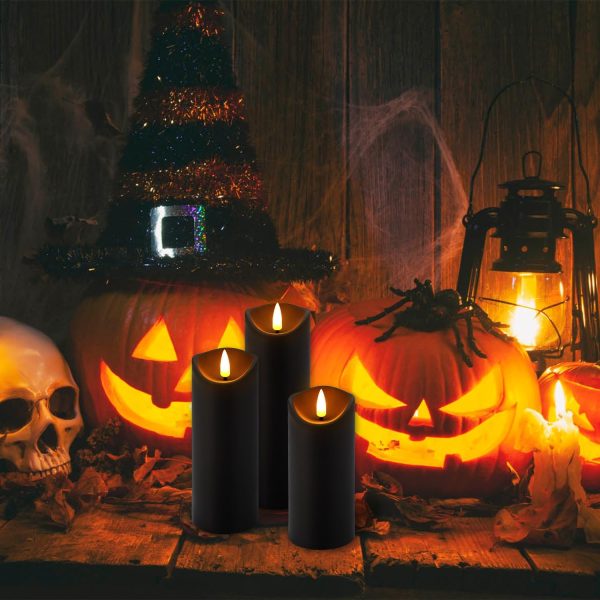 Flickering Flameless Pillar Candles